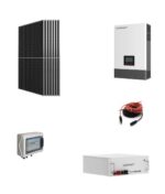 Kit Off grid autoconsumo 3,2Kwp Pannello Solare TONGWEI MONOFACCIALE 465Wp Monocristallino Inverter Luxpower 6Kwh con regolatore + Batteria litio 5Kwh
