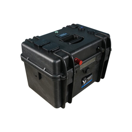 Batteria al litio 24V impermeabile Ultimatron da 25,6 V 100 Ah 2560 Wh LiFePO4 Smart BMS con Bluetooth Display LCD - immagine 3
