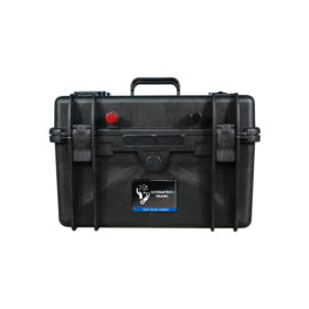 Batteria al litio 24V impermeabile Ultimatron da 25,6 V 100 Ah 2560 Wh LiFePO4 Smart BMS con Bluetooth Display LCD