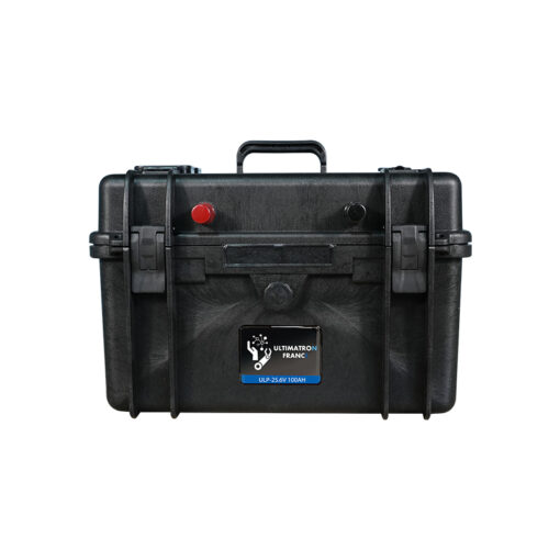 Batteria al litio 24V impermeabile Ultimatron da 25,6 V 100 Ah 2560 Wh LiFePO4 Smart BMS con Bluetooth Display LCD - immagine 5