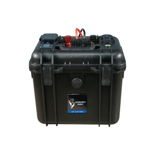 Batteria al litio 24V impermeabile Ultimatron da 25,6 V 50 Ah 1280 Wh LiFePO4 Smart BMS con Bluetooth Display LCD - immagine 6