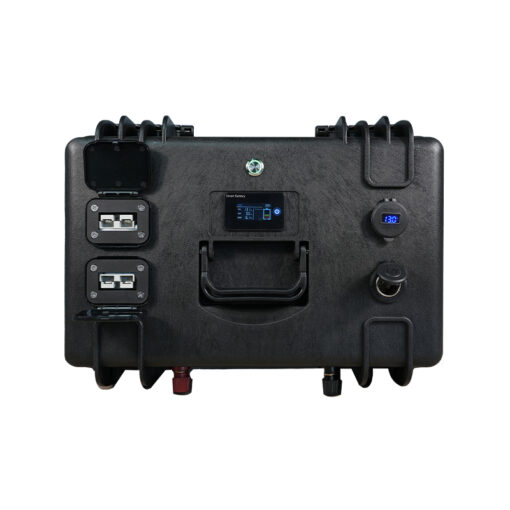 Batteria al litio 24V impermeabile Ultimatron da 25,6 V 100 Ah 2560 Wh LiFePO4 Smart BMS con Bluetooth Display LCD - immagine 8