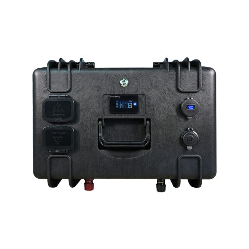 Batteria al litio 24V impermeabile Ultimatron da 25,6 V 100 Ah 2560 Wh LiFePO4 Smart BMS con Bluetooth Display LCD - immagine 9