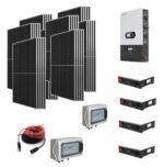 Kit OFF GRID/ ON GRID Autoconsumo 18Kwp Pannello Solare HYUNDAI 500Wp Inverter 12Kwh LUXPOWER con regolatore + Batteria litio 20Kwh + QUADRO BYPASS RETE ISOLA