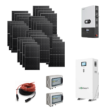 Kit OFF GRID Autoconsumo 14,5Kwp Pannello Solare DMEGC 515Wp Inverter 12Kwh MONOFASE LUXPOWER con regolatore + Batteria litio 16Kwh + QUADRO DI CAMPO