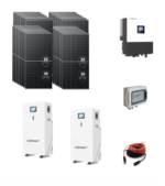 Kit OFF / ON GRID TRIFASE 24Kwp Pannello Solare DMEGC INFINITY RT 515W FR/BK Monocristallino Inverter 20Kwh con regolatore 3 MPPT ingressi luxpower + Batteria litio 32Kwh